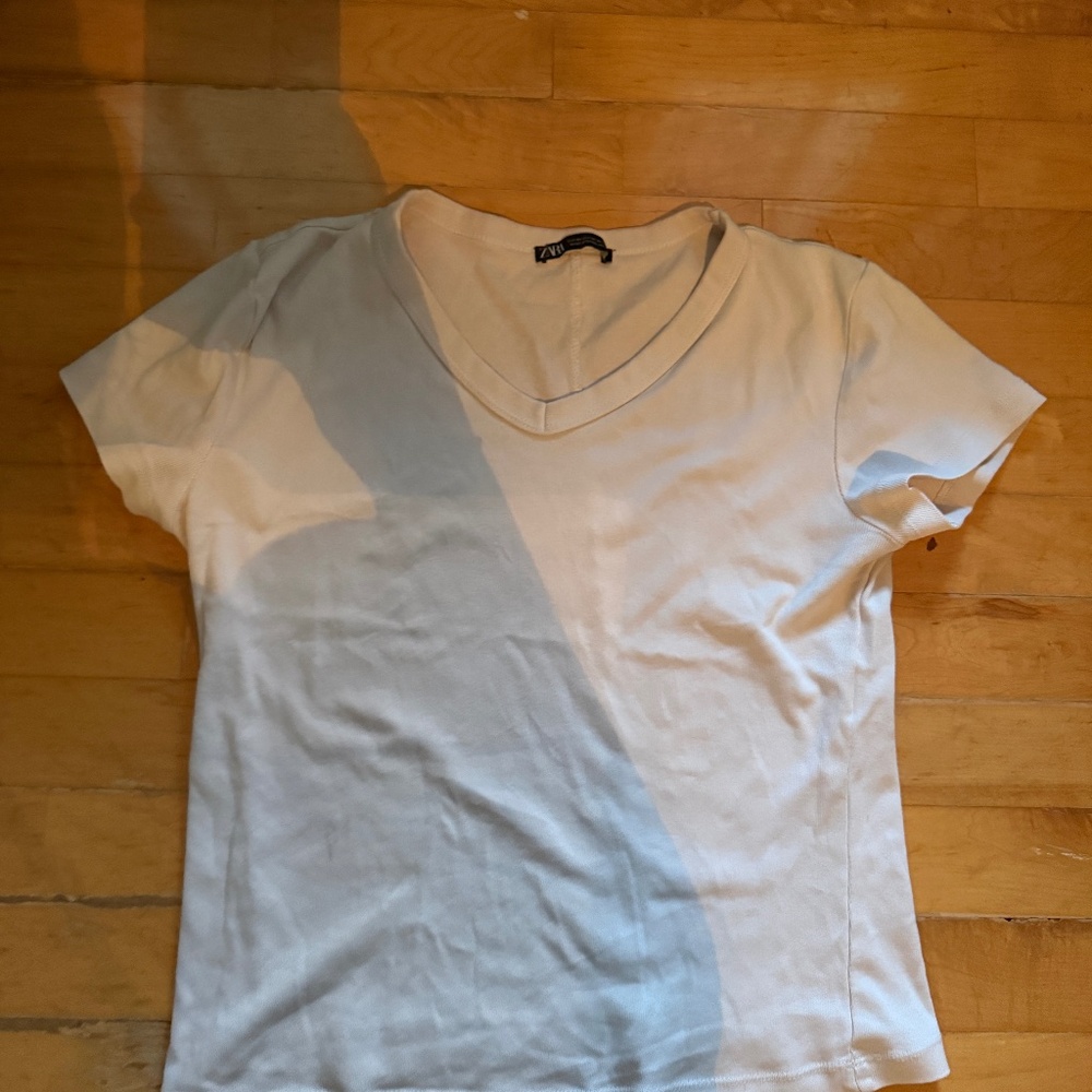 Zara white top